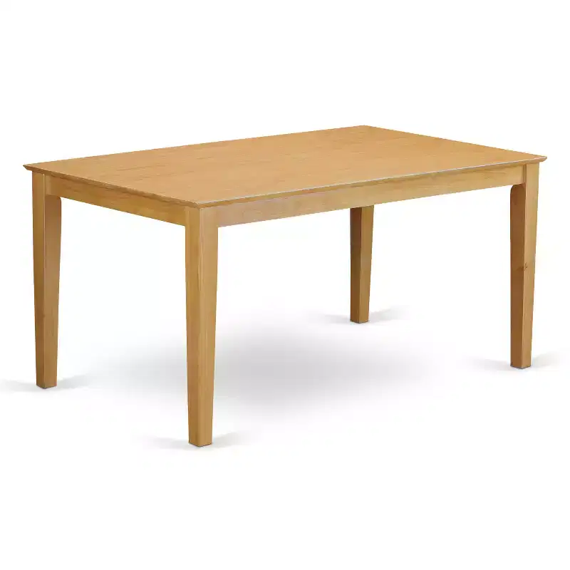 HomeStock Belmont Dining Room Set With Bench- Dining Table And 4 Chairs And Bench, Oak