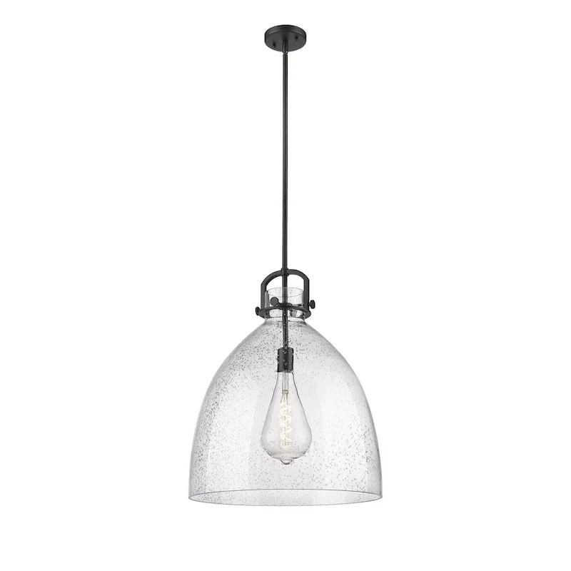 Innovations Lighting Newton Bell - 1 Light 18  Stem Hung Pendant