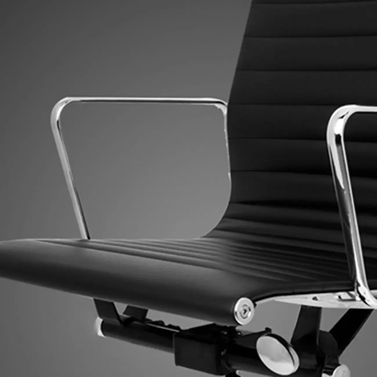 Beige Leather Adjustable High-Back Swivel Office Chair