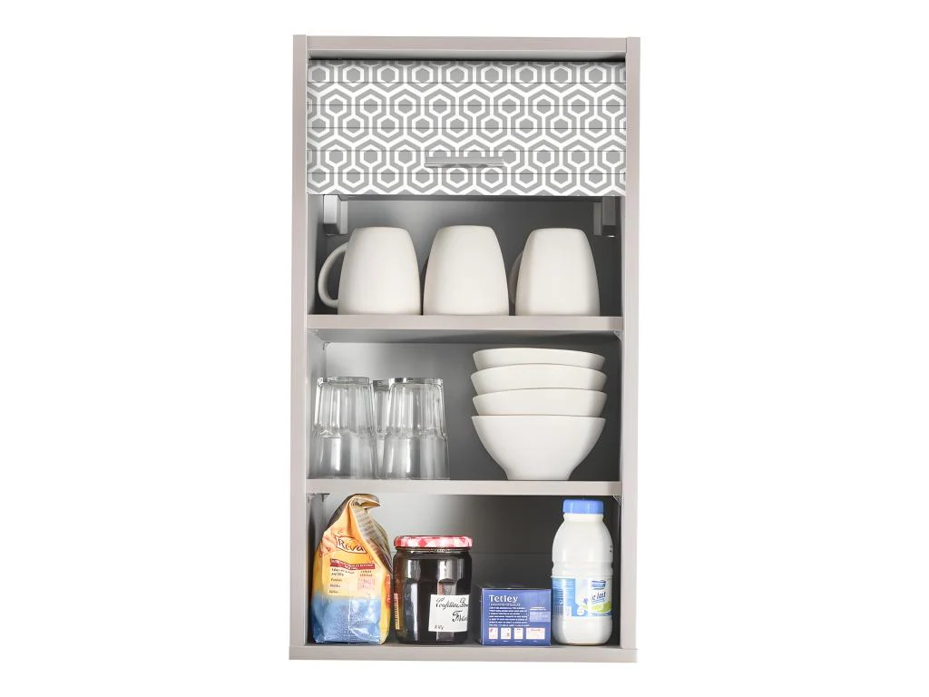 Meuble Cuisine Alu - Argente