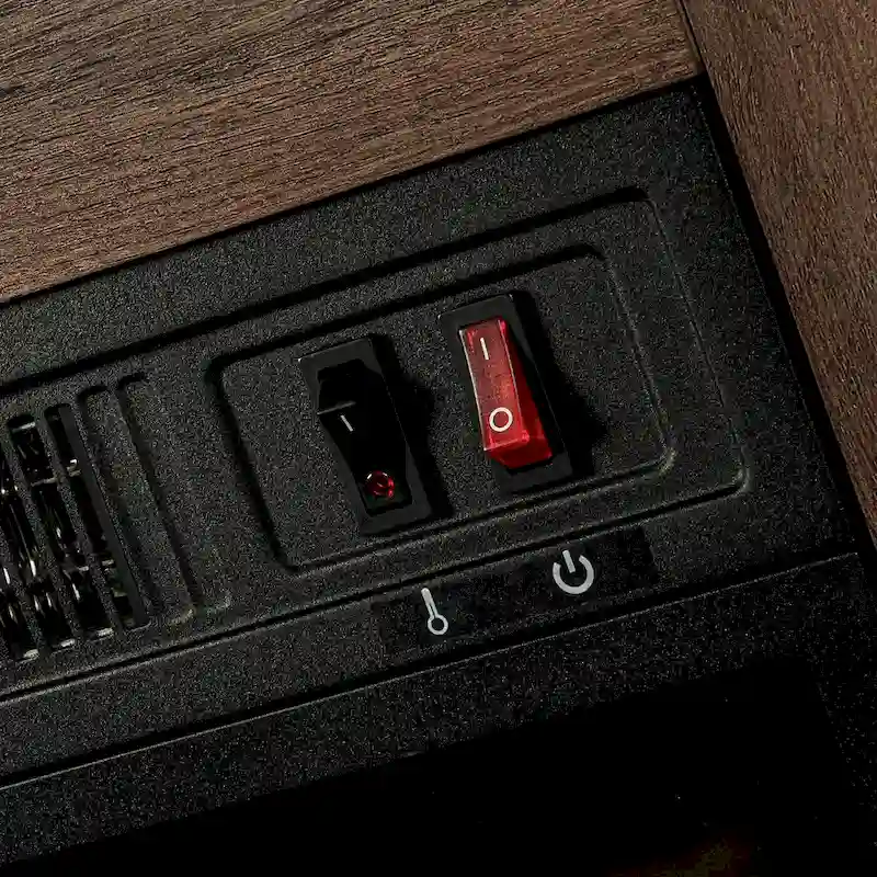 58-inch Farmhouse Electric Fireplace TV Stands Console Table with Electric Fireplace