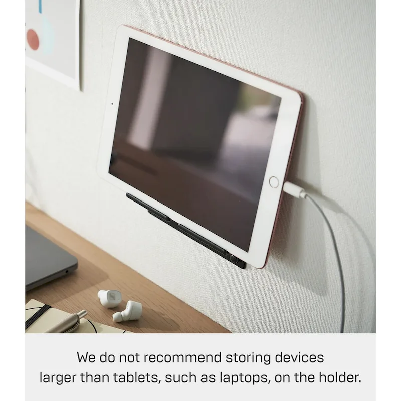 Yamazaki Home Wall-Mounted Phone Holder, Steel, Holds 2.2 lbs - L 1.26 x W 5.51 x H 1.3 inches