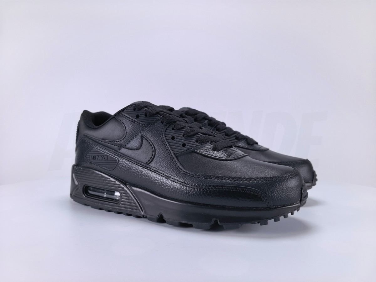 Nike Air Max 90 Leather Triple Black - Aktrende