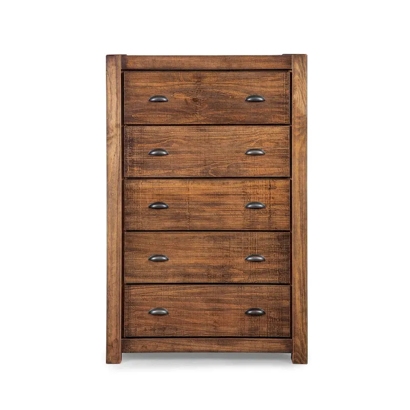 Grain Wood Furniture Montauk 5-drawer Solid Wood Chest