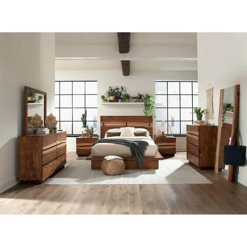 Bed in Smokey Walnut And Coffee Bean