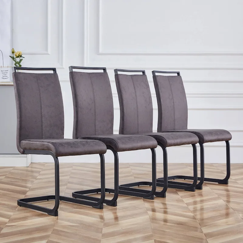 Modern Dining Chairs PU Faux Leather set of 4