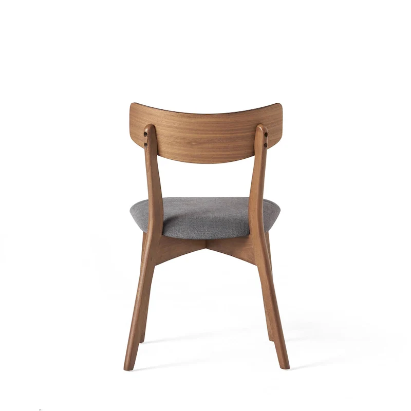 7-Piece Mid-Century Dining Set with Rectangular Table & 6 Chairs