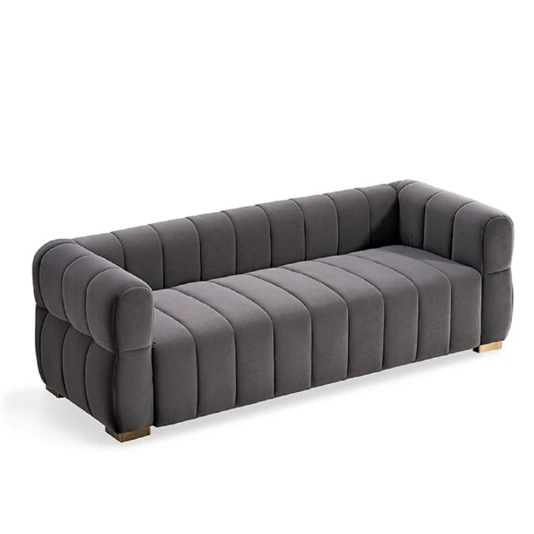 Carlan 89 Velvet Tuxedo Arm Sofa