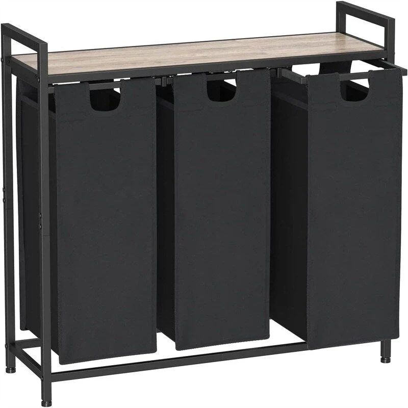 Laundry Basket, Laundry Sorter 3 Section - 36.2L x 11.81W x 28.45H