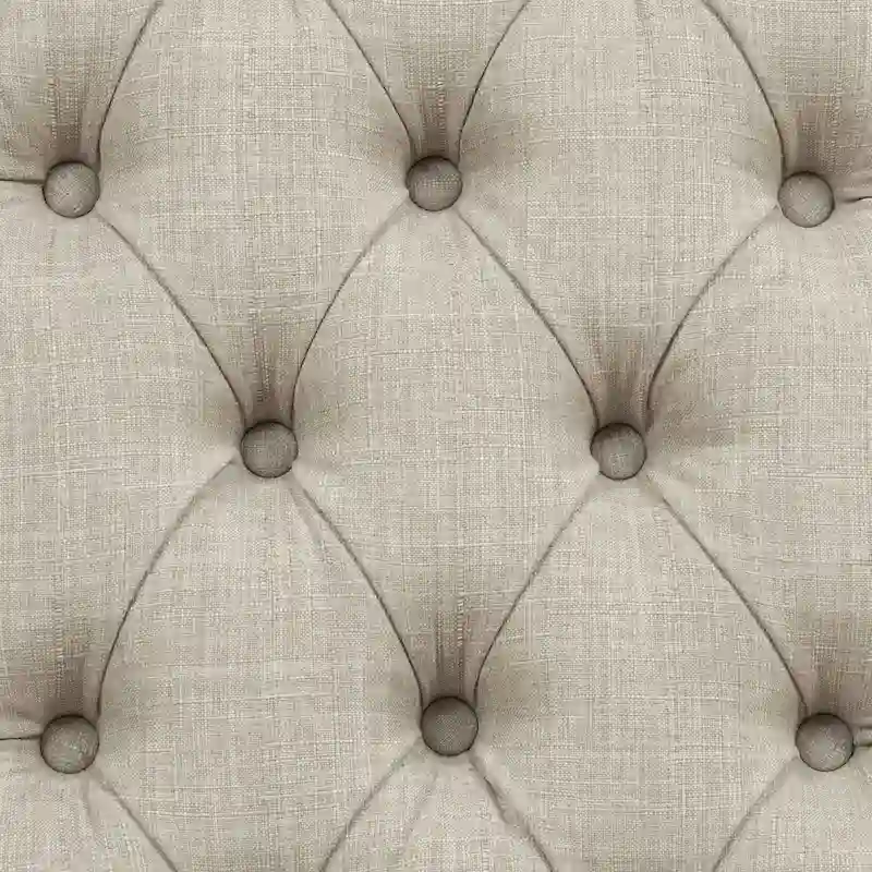 Tufted Farmhouse Wingback Dining Chairs