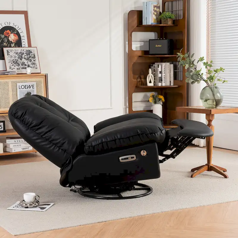 Power Swivel Recliner With USB Charger and Bluetooth Music Player