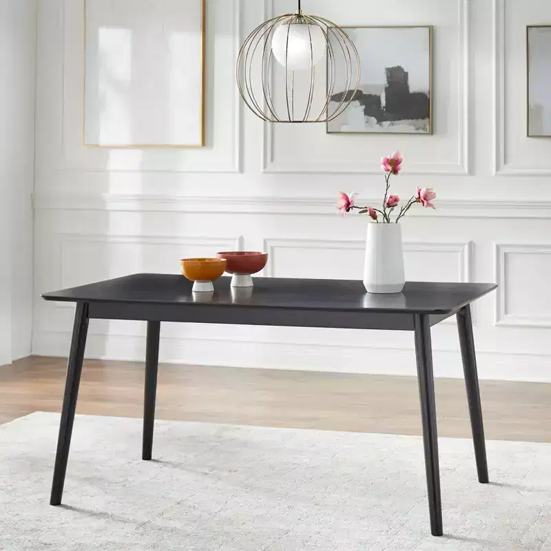 Lifestorey Whitney Rectangular Dining Table Black