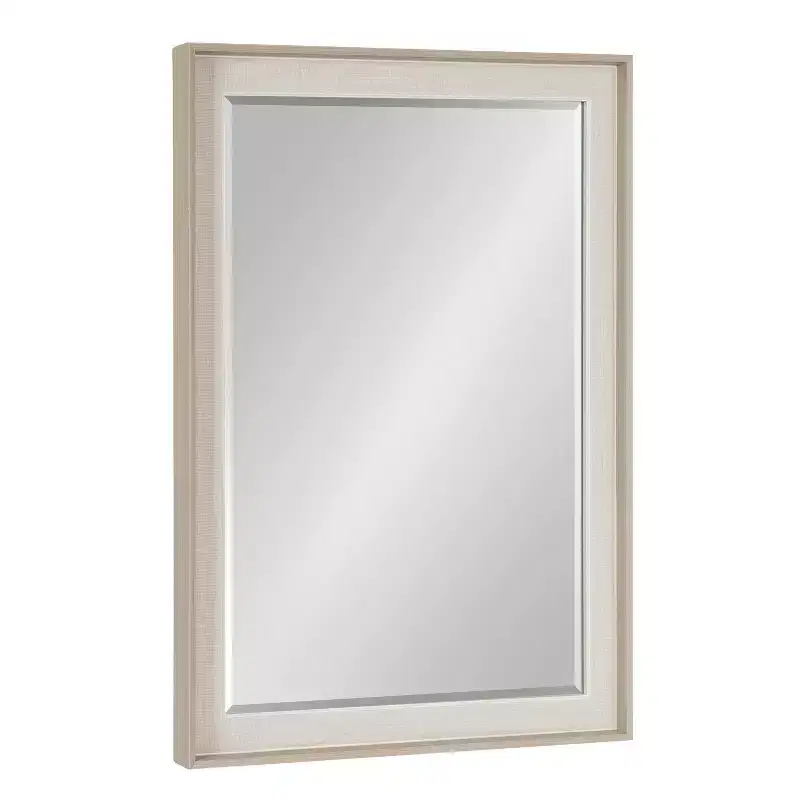 Kobert Rectangle Wall Mirror Natural - Kate & Laurel All Things Decor