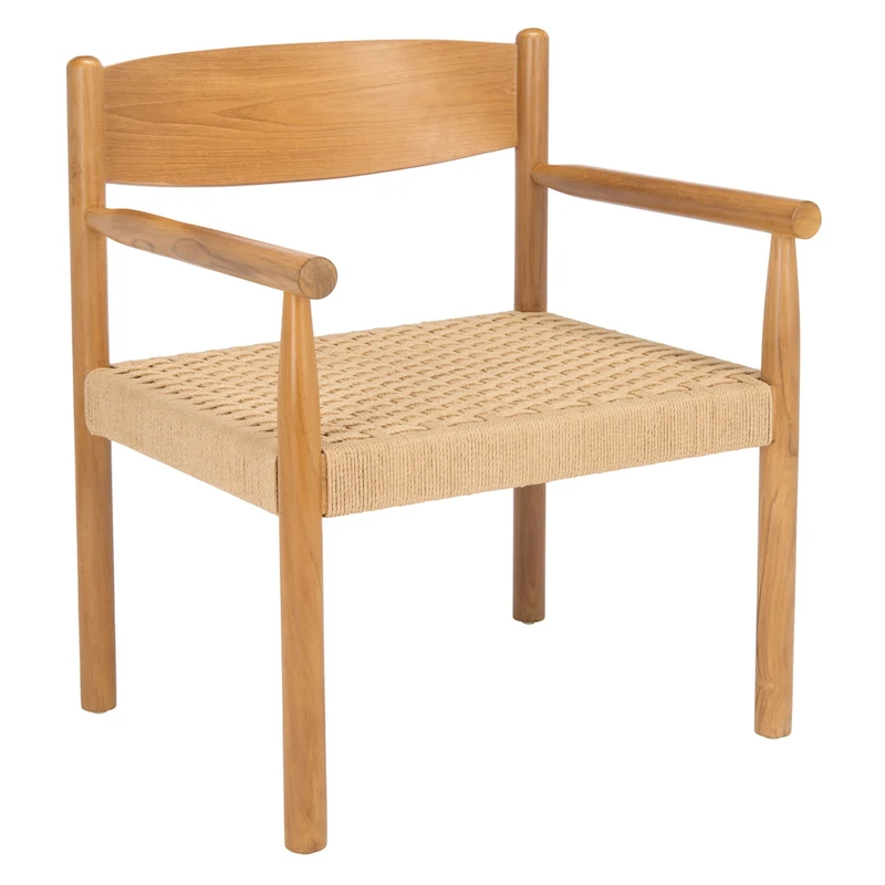 SAFAVIEH Couture Matisha Danish Rope Accent Chair - 24.75 W x 24.75 L x 30 H - 25Wx25Dx30H