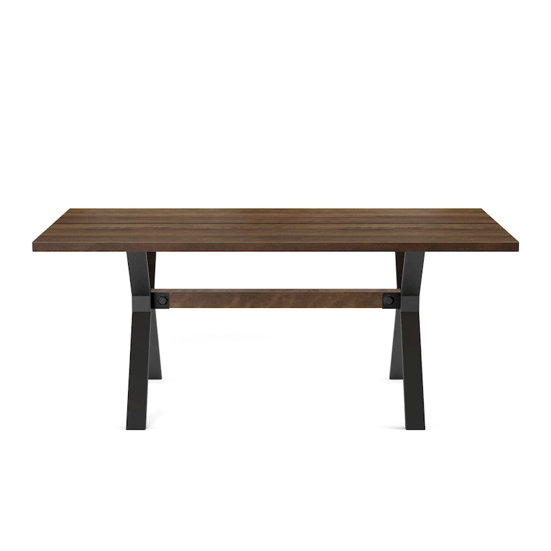 Amisco Leonie Wood Table and Snyder Chairs 7-Pieces Dining Set