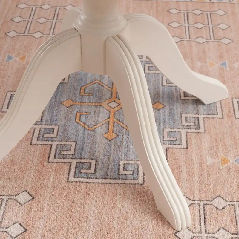 Josie Round Solid Wood Pedestal Table