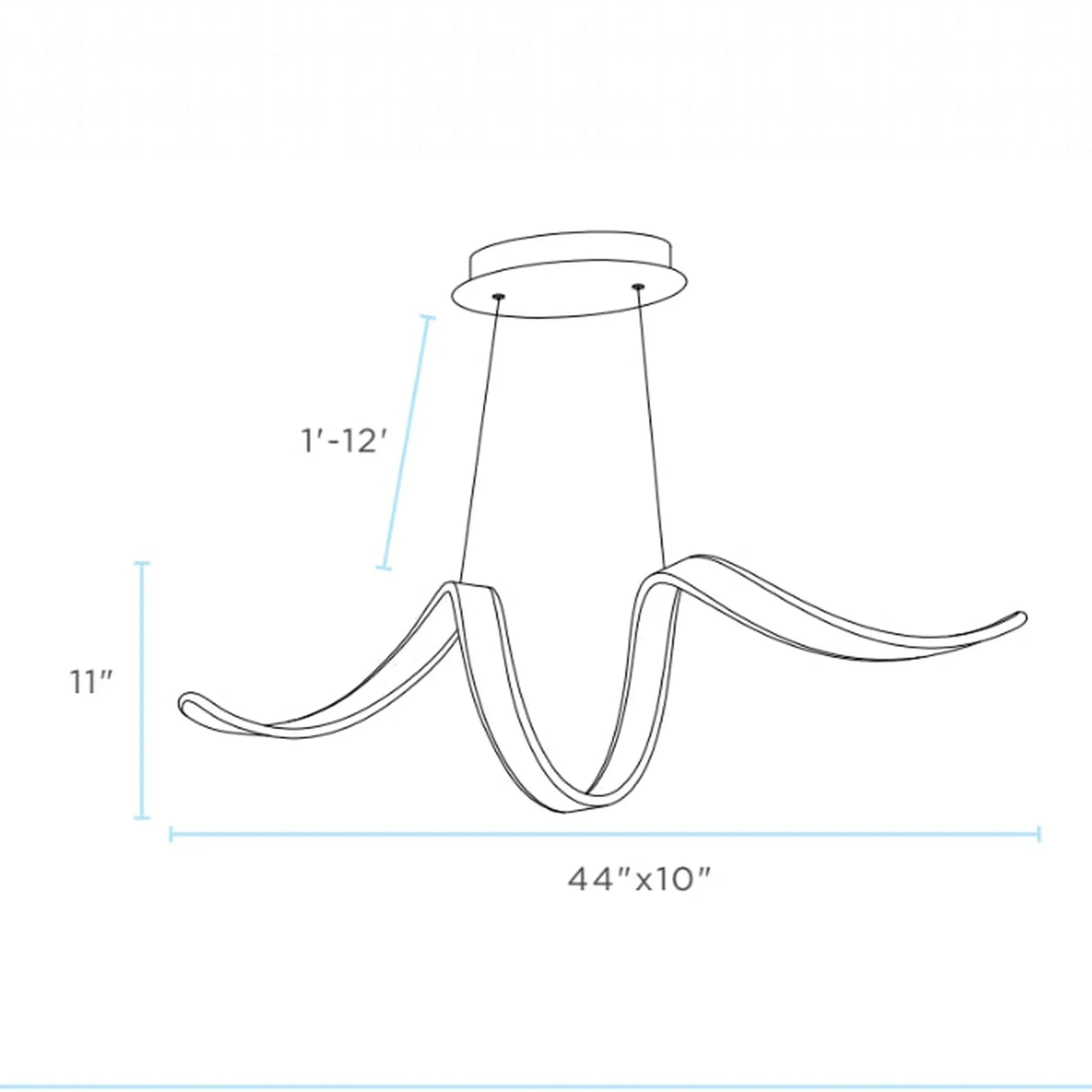Cooper LED Chandelier in 2 Finishes
