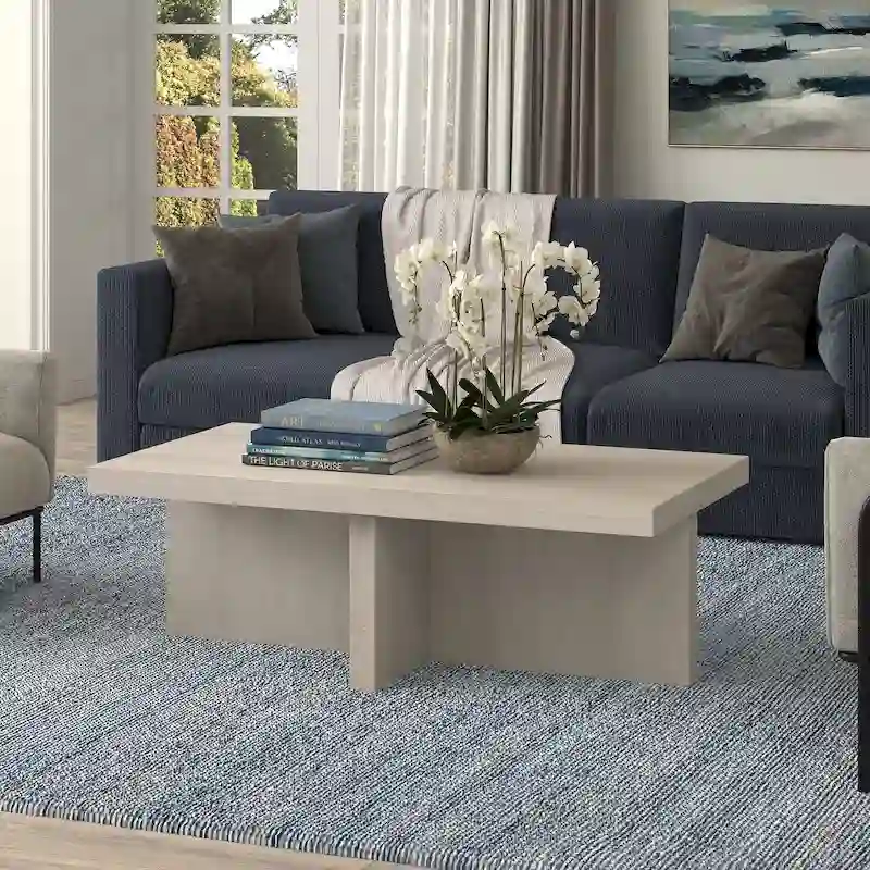 Elna 44 Wide Rectangular Coffee Table