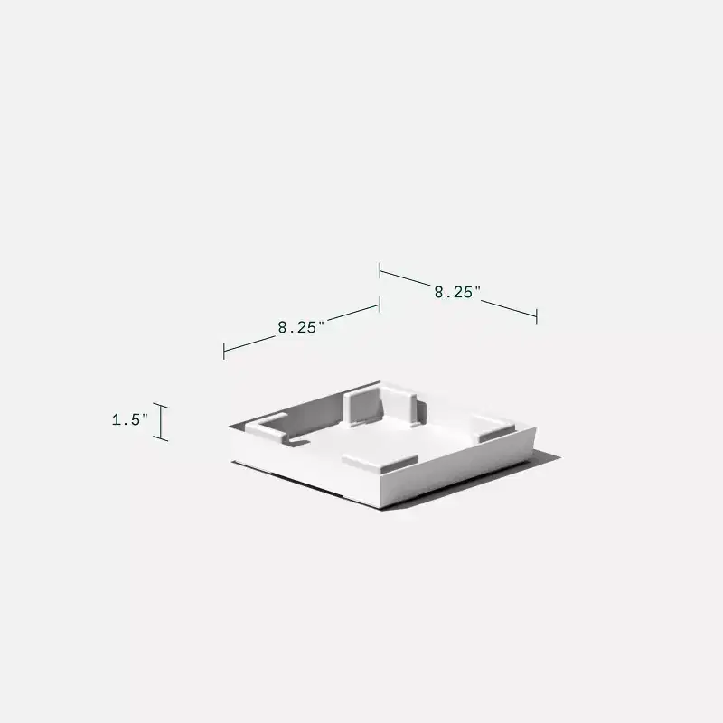 Veradek Pure Series Plastic Midland Planter Tray
