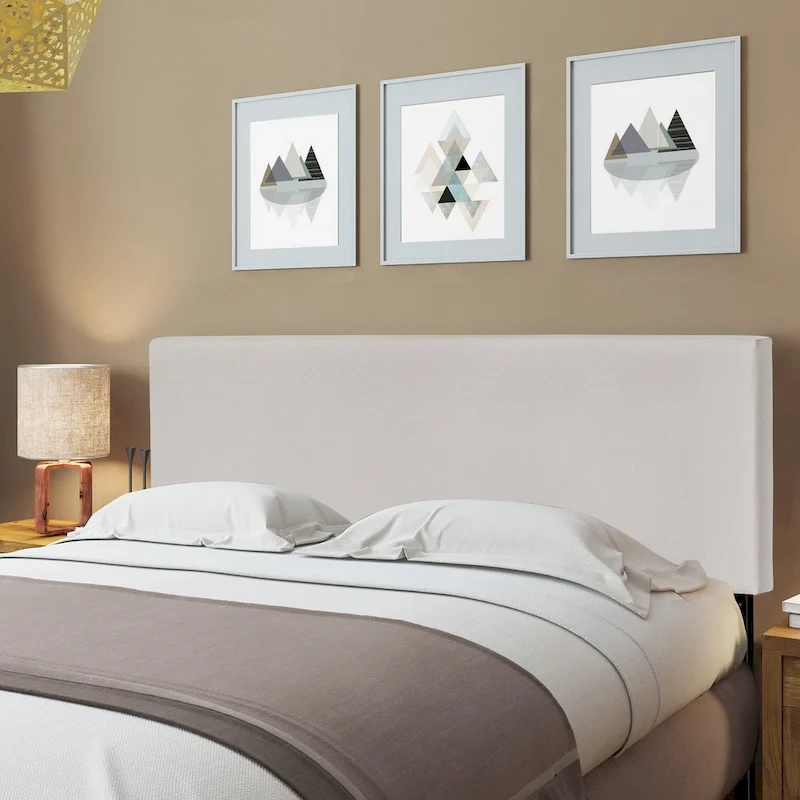 Carbon Loft Dashwood Plain Fog Headboard