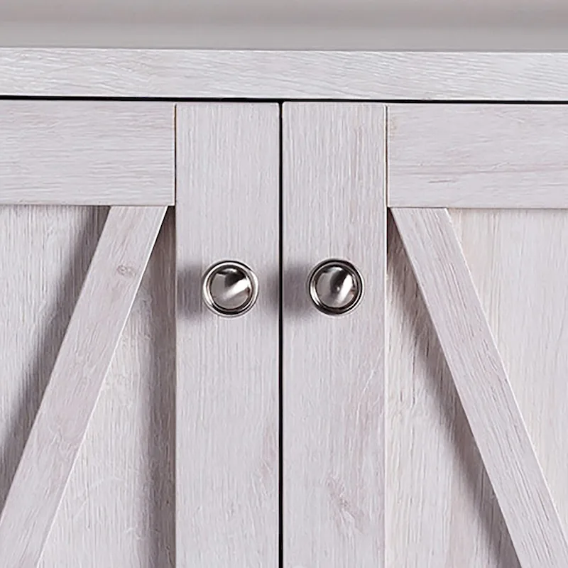 Figg Rustic Wood Multi-shelf Microwave Cabinet by Furniture of America