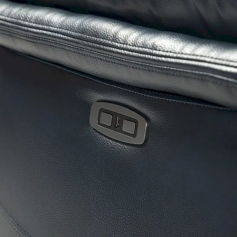 Clara Genuine Leather Power Recliner with Cushion Padded, Set of 2