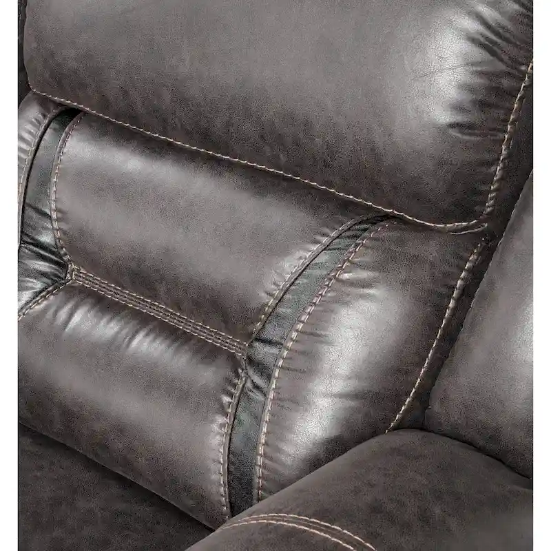 Roundhill Furniture Elkton Manual Motion Recliner, Dark Chestnut