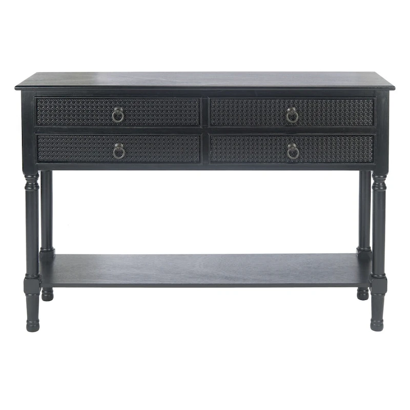 SAFAVIEH Artelia 4-Drawer Console Table - 42 W x 13 L x 29.5 H - 42Wx13Dx30H
