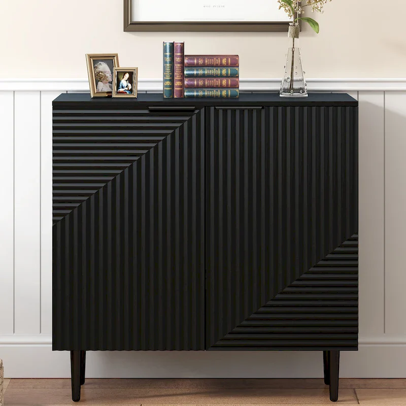 Christopher Knight Home - Mirod Modern Minimalist Side Cabinet with Adjustable Shelves for Stylish and Versatile Storage
