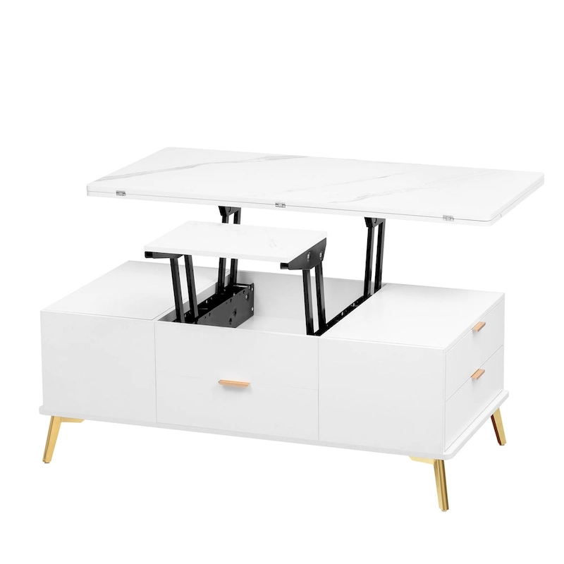 Lift Top Coffee Table Multi Functional Table with Drawers