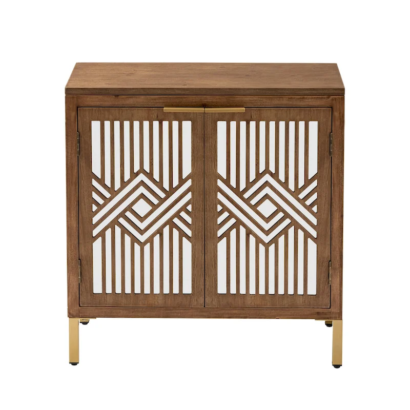 COZAYH Farmhouse Storage Dresser Accent Sideboard Wood Buffet Cabinet with 2-Door for Living Room, Hallway, Bedroom, Dining Room