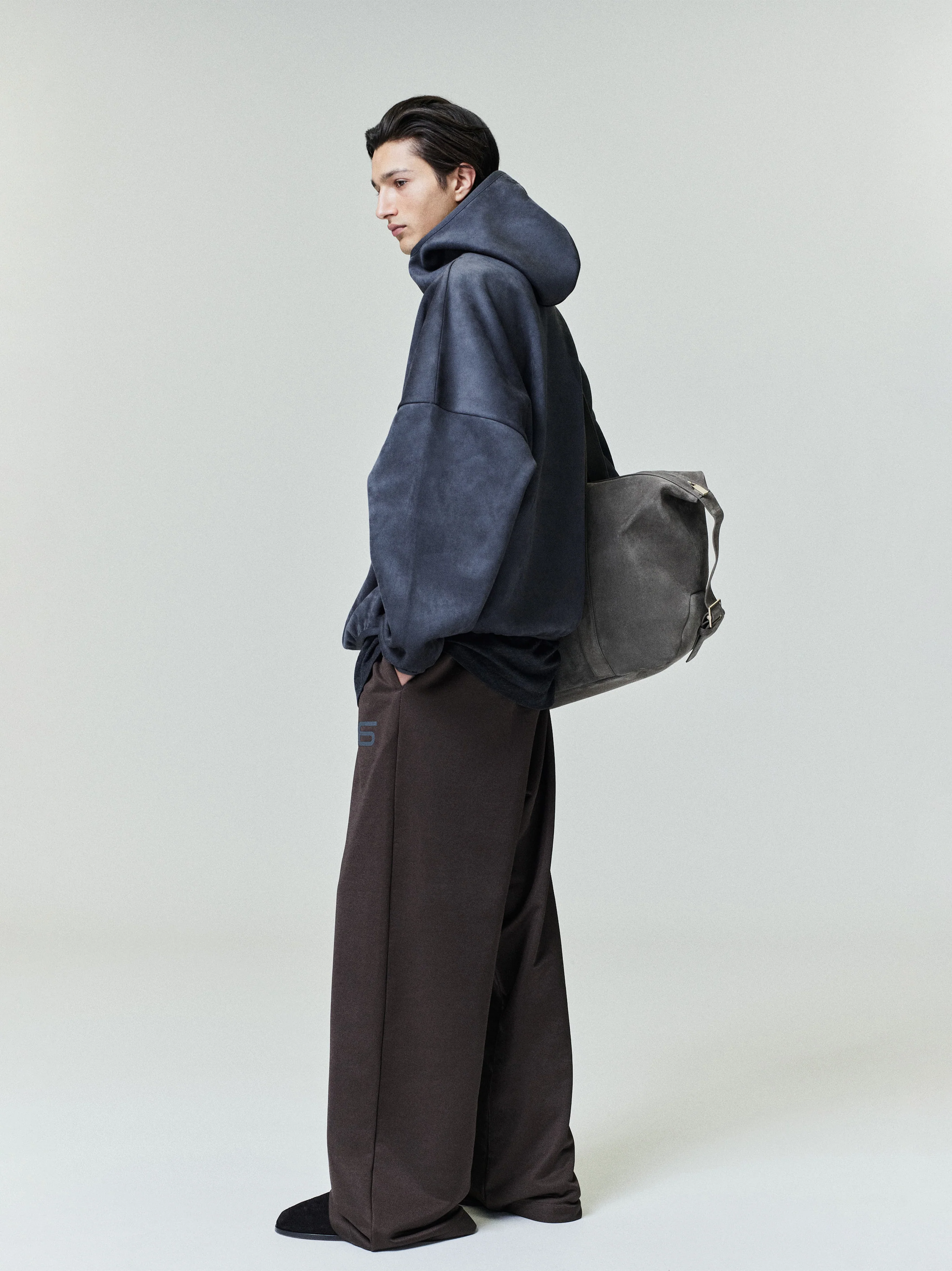 Suede Fleece Modern Hoodie
