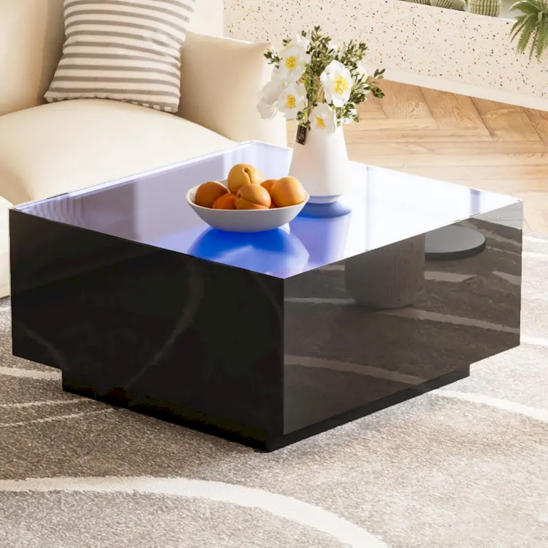 Square High Glossy Coffee Table