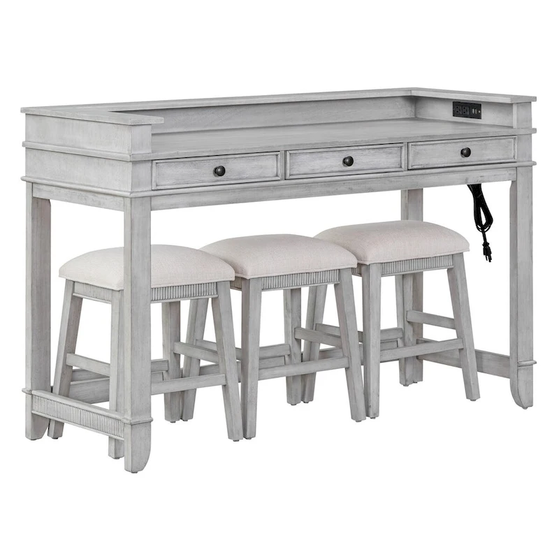 4-Piece Dining Bar Table Set