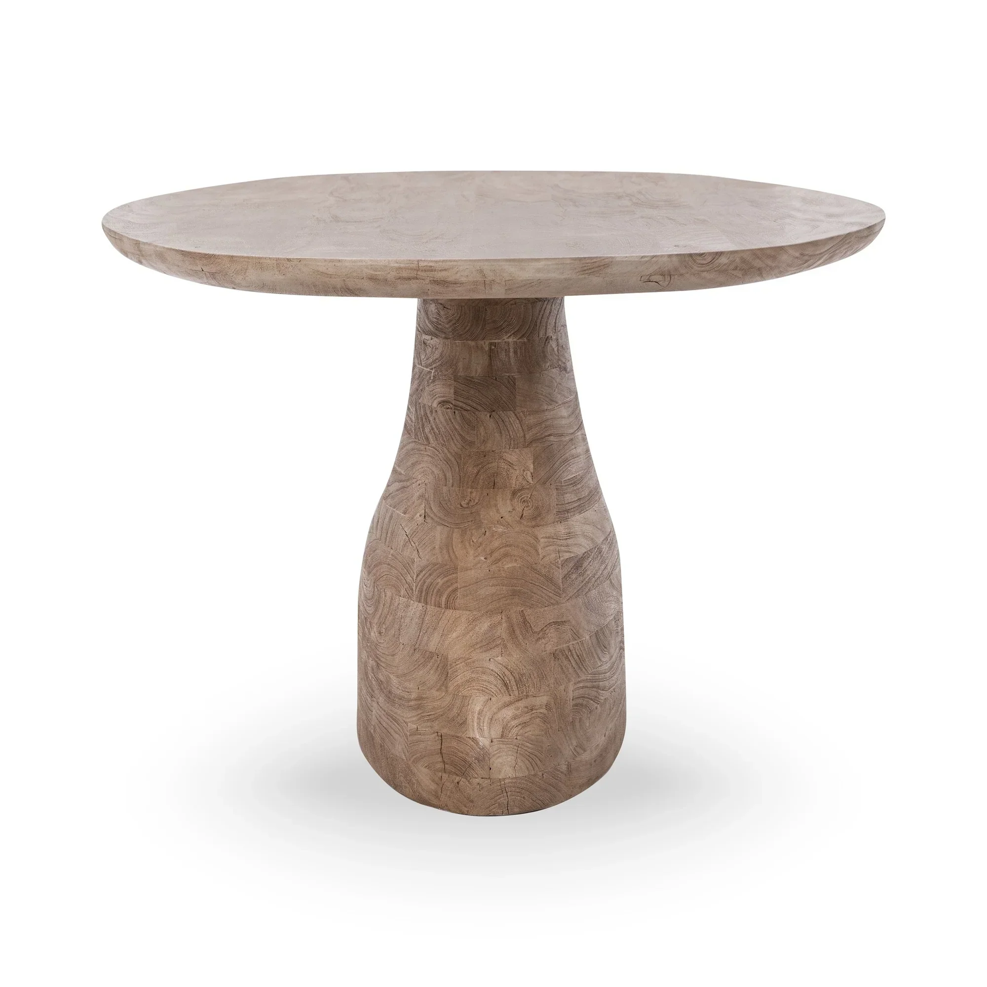 Amra Solid Wood Oval Dining Table - Sandstone Greige