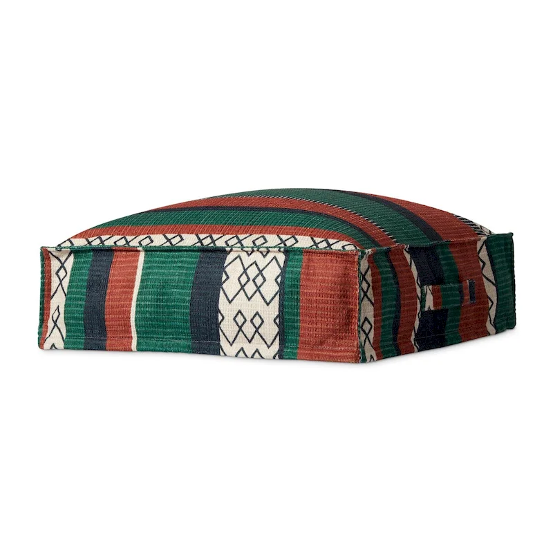 Striped Boho Southwestern Floor Pillow Pouf