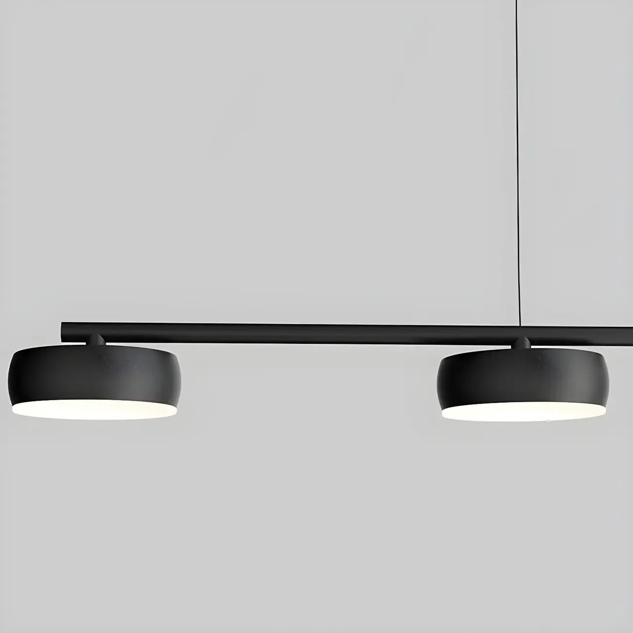 Modern Adjustable Black Linear Kitchen Island Light