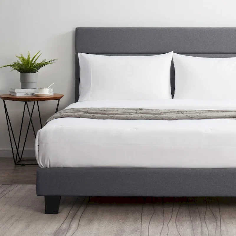 Nestl Horizontal Channel Upholstered Platform Bed