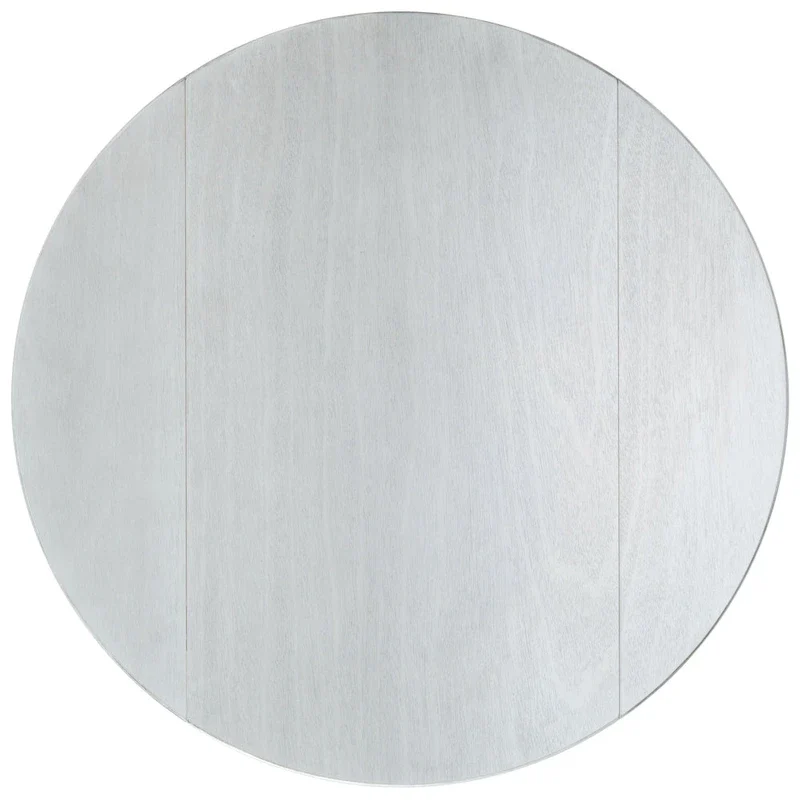 Folding Round Dining Table - Space-Saving Design (Black/Light Oak/Light Grey/Walnut)