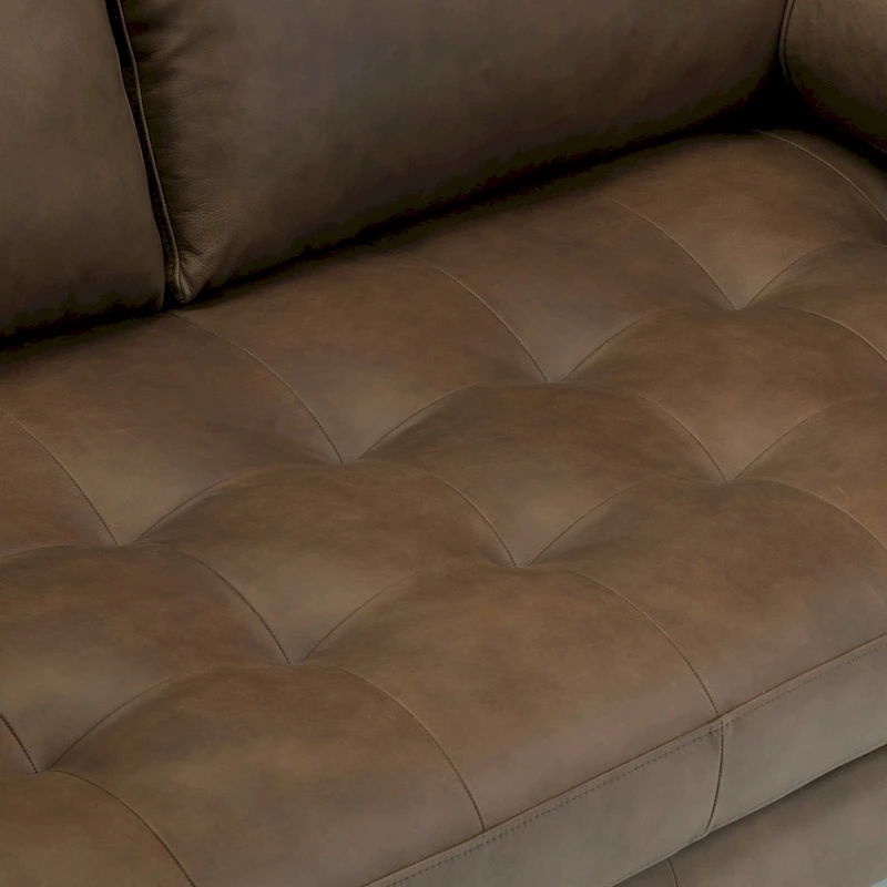 Poly & Bark Napa 72 Apartment Sofa - Full Grain Genuine Italian Leather