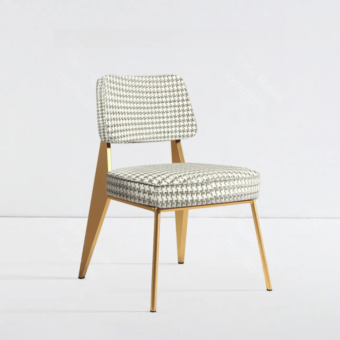 Modern Upholstered Dining Chair with Arm