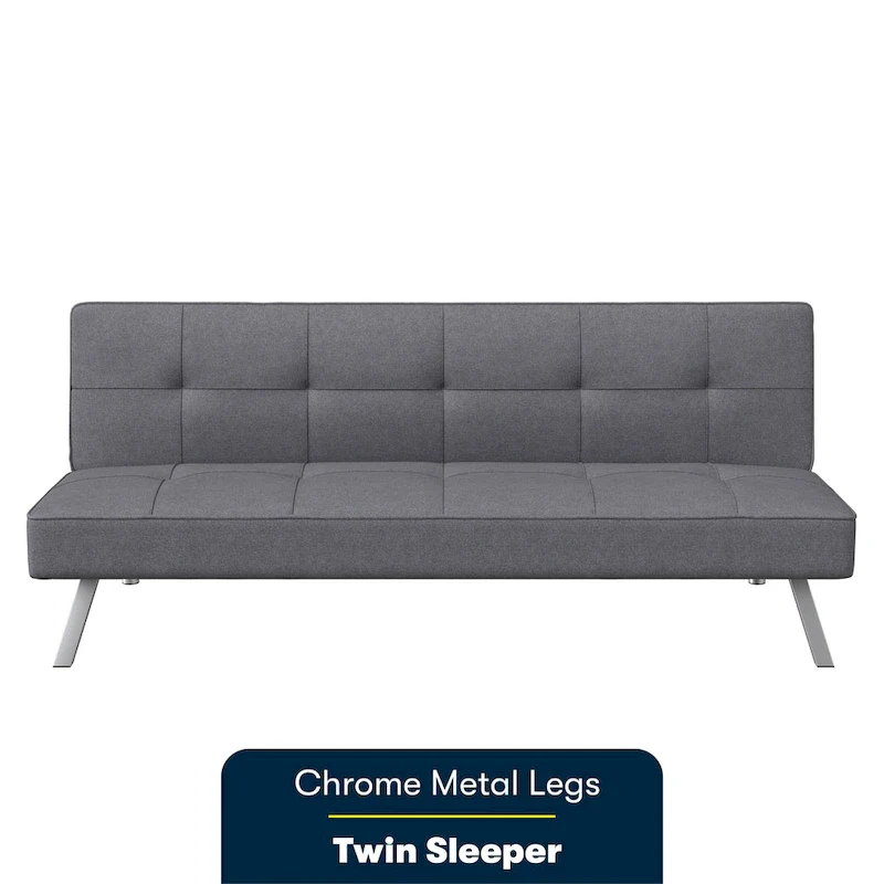 Convertible Sofa with Finger Guard – Sofa, Lounger & Full-Size Bed