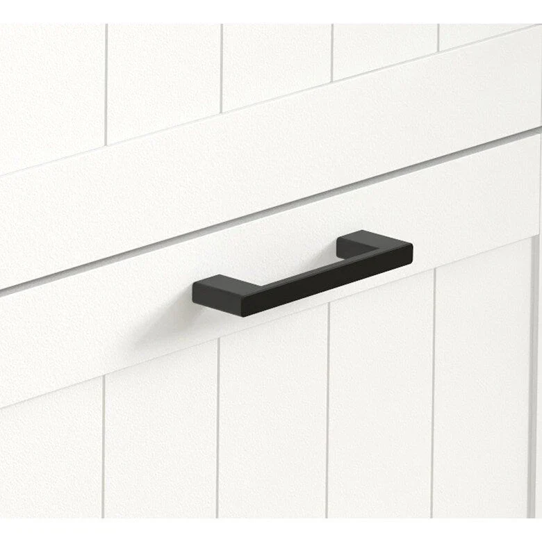 Black Shoe Cabinet with 3 Flip Drawers - 15 Pair Capacity