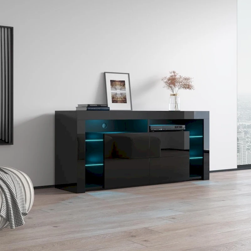 Meble Furniture Minelli Modern 61-inch Glossy TV Stand