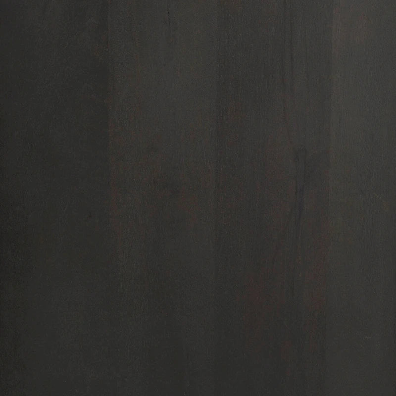 Dark Brown Wood w/ White Marble Top and Black Metal Base Sideboard - 71.0L x 18.5W x 32.0H