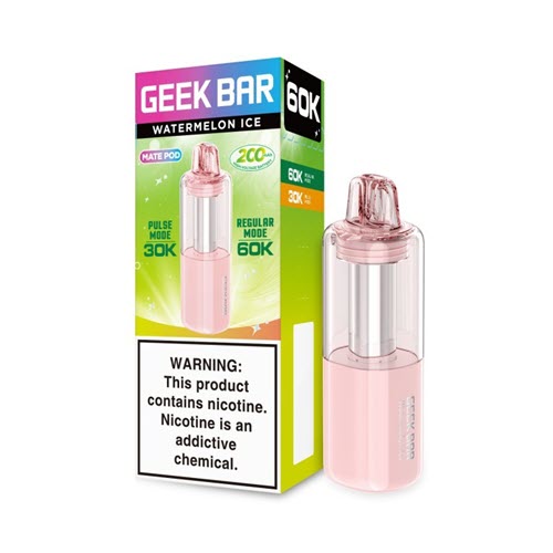 Geek Bar Mate 60K Watermelon Ice Replacement Pods Packaging