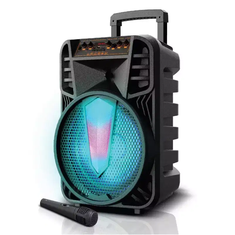 TOPTECH BRAZE-12 12 Portable Bluetooth Speaker, Disco Lights, Mic, Karaoke