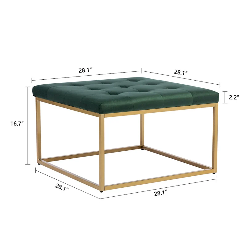 Square Ottoman Coffee Table 28L x 28D x 17H