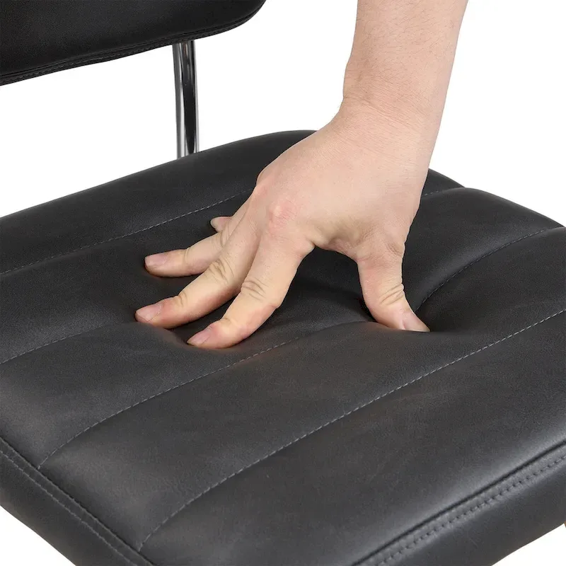 Swivel Counter Height Bar Stool with PU Leather Seat