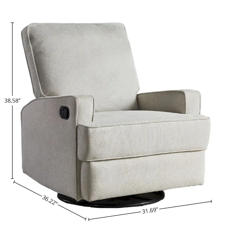 Bailey 32  Manual Swivel Glider, Dove